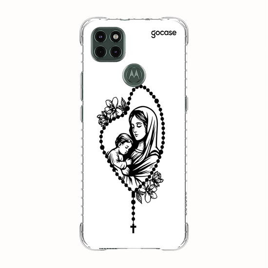 Capinha para celular  Maria e Jesus - Terço