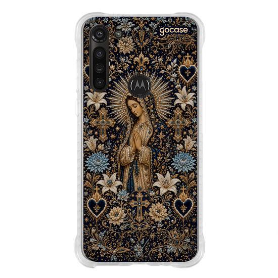 Capinha para celular  Maria Mãe de Jesus Cravejada