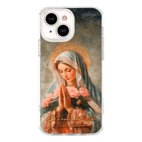Capinha para celular  Sob o manto da Mãe, tudo floresce