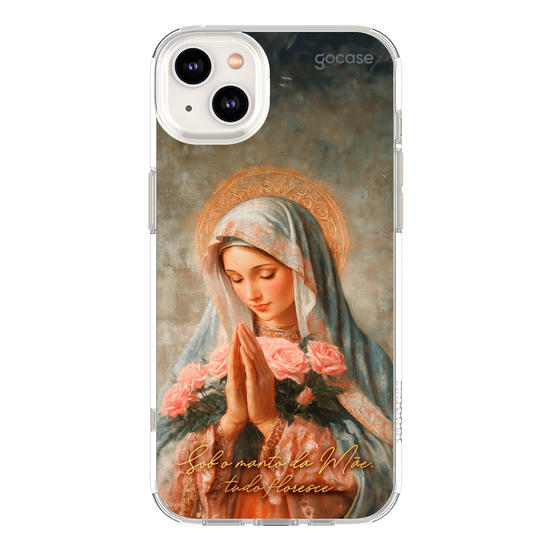 Capinha para celular  Sob o manto da Mãe, tudo floresce