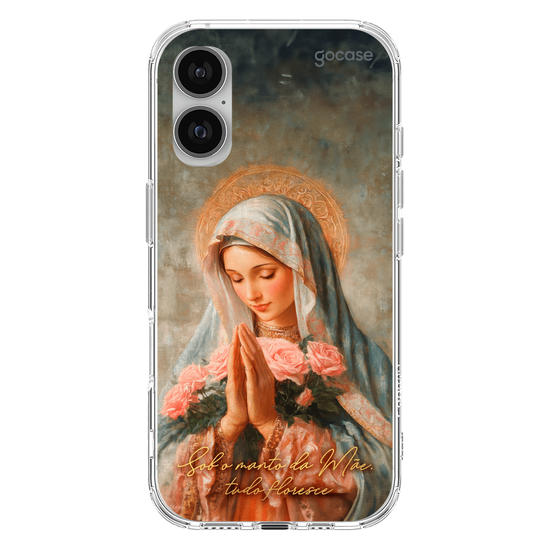 Capinha para celular  Sob o manto da Mãe, tudo floresce