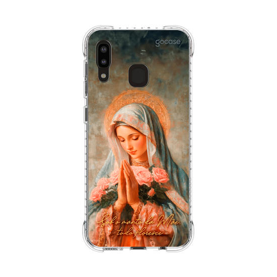 Capinha para celular  Sob o manto da Mãe, tudo floresce
