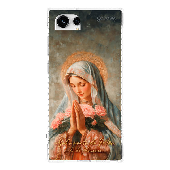 Capinha para celular  Sob o manto da Mãe, tudo floresce