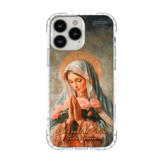 Capinha para celular  Sob o manto da Mãe, tudo floresce