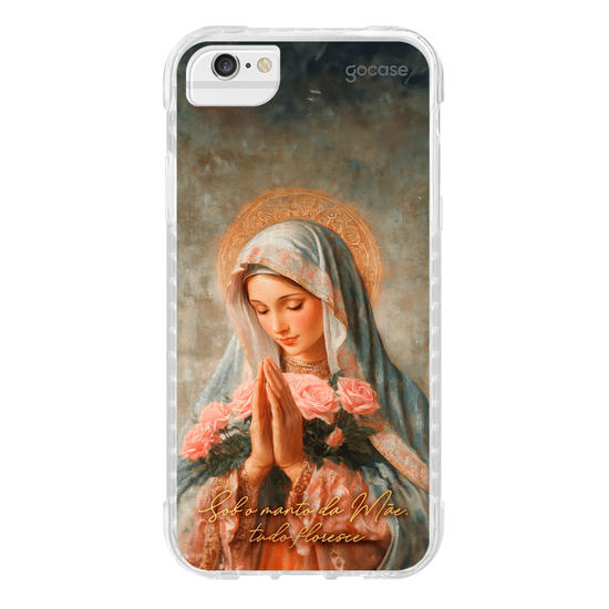 Capinha para celular  Sob o manto da Mãe, tudo floresce