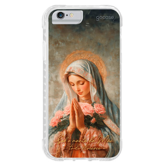 Capinha para celular  Sob o manto da Mãe, tudo floresce