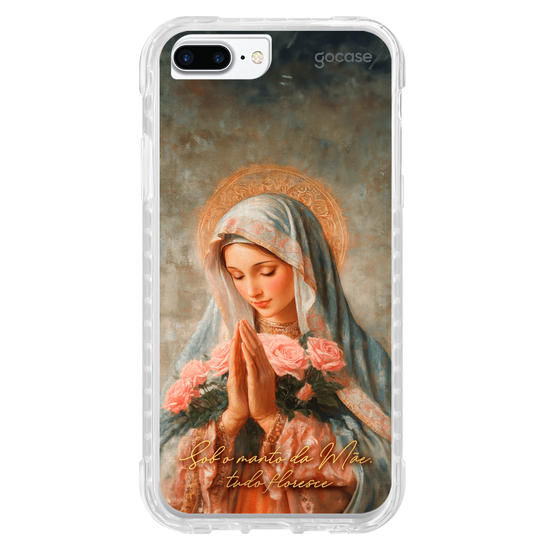 Capinha para celular  Sob o manto da Mãe, tudo floresce