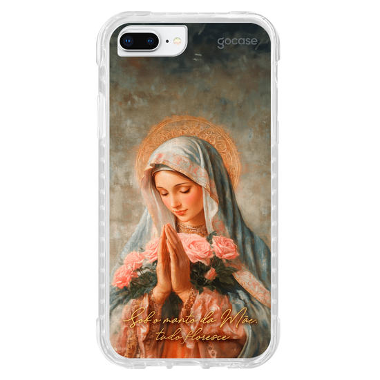 Capinha para celular  Sob o manto da Mãe, tudo floresce