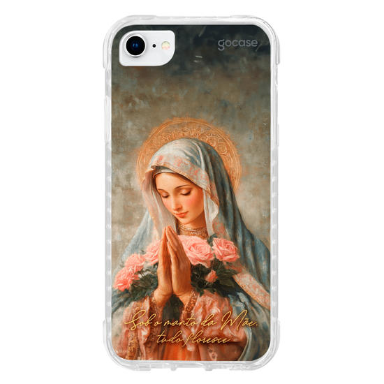 Capinha para celular  Sob o manto da Mãe, tudo floresce