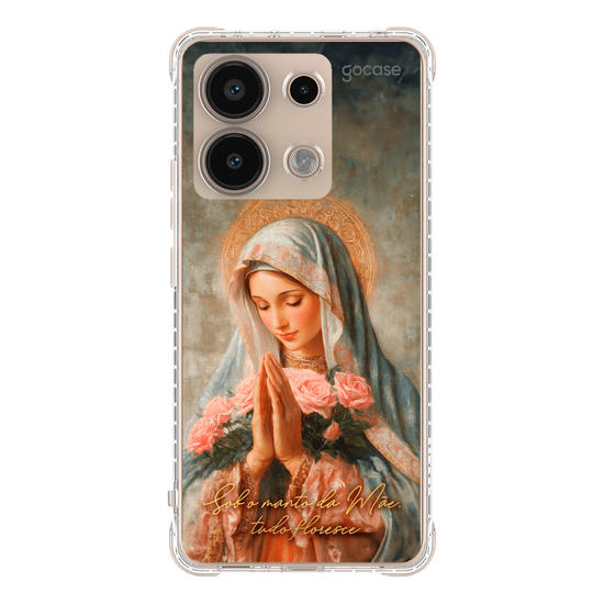 Capinha para celular  Sob o manto da Mãe, tudo floresce