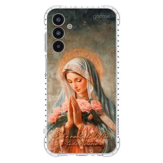 Capinha para celular  Sob o manto da Mãe, tudo floresce