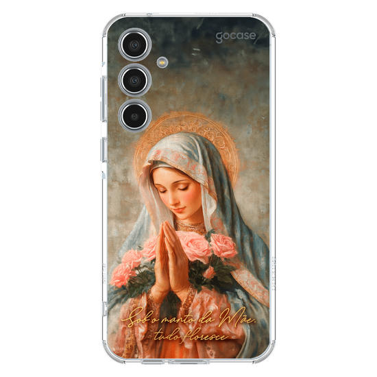 Capinha para celular  Sob o manto da Mãe, tudo floresce