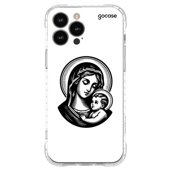 Capinha para celular  Maria e Menino Jesus