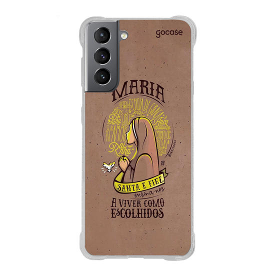 Capinha para celular Maria Santa e Fiel