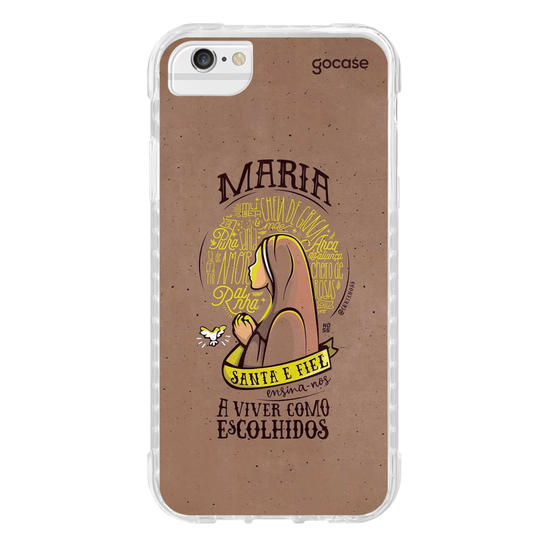 Capinha para celular Maria Santa e Fiel