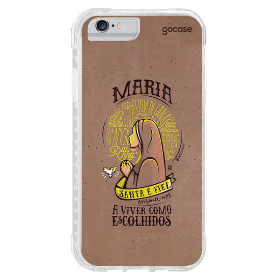 Capinha para celular Maria Santa e Fiel