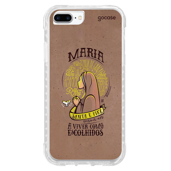 Capinha para celular Maria Santa e Fiel