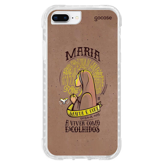 Capinha para celular Maria Santa e Fiel