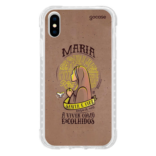 Capinha para celular Maria Santa e Fiel