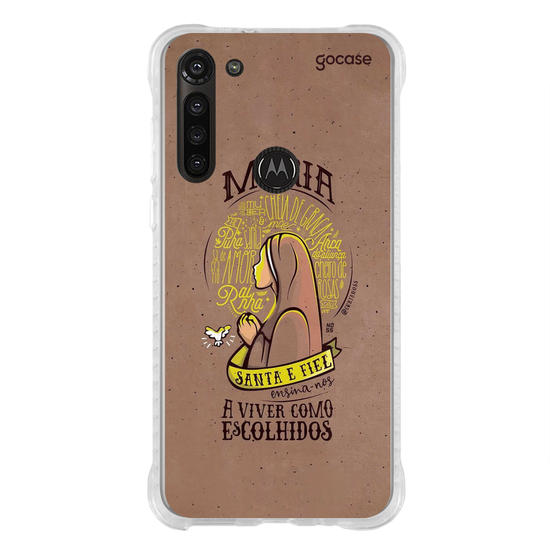 Capinha para celular Maria Santa e Fiel