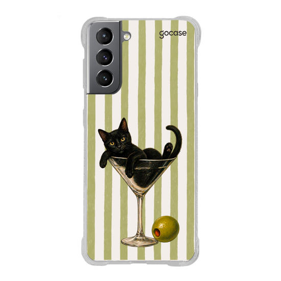 Capinha para celular  Martini Cat