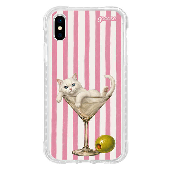 Capinha para celular  Martini White Cat