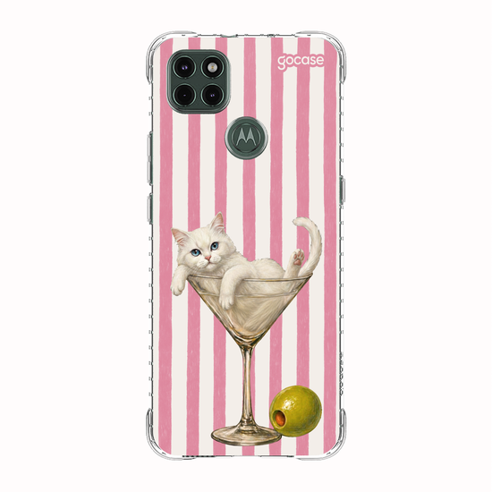 Capinha para celular  Martini White Cat