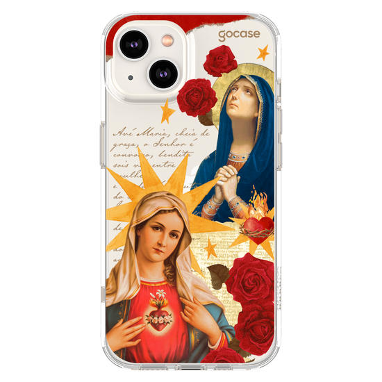 Capinha para celular  Virgem Maria Colagem