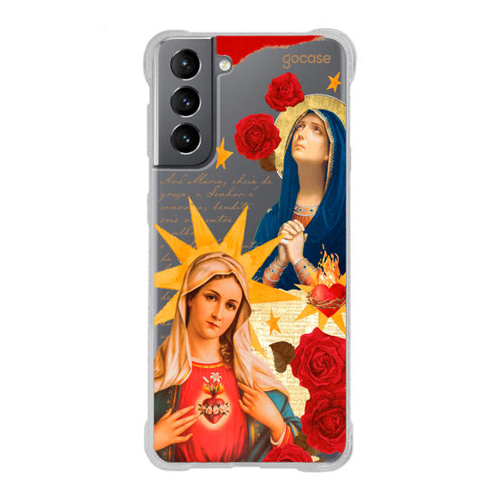 Capinha para celular  Virgem Maria Colagem