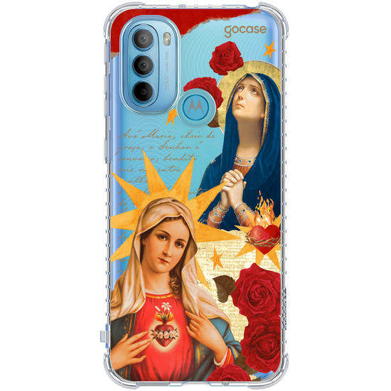 Capinha para celular  Virgem Maria Colagem