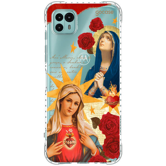 Capinha para celular  Virgem Maria Colagem