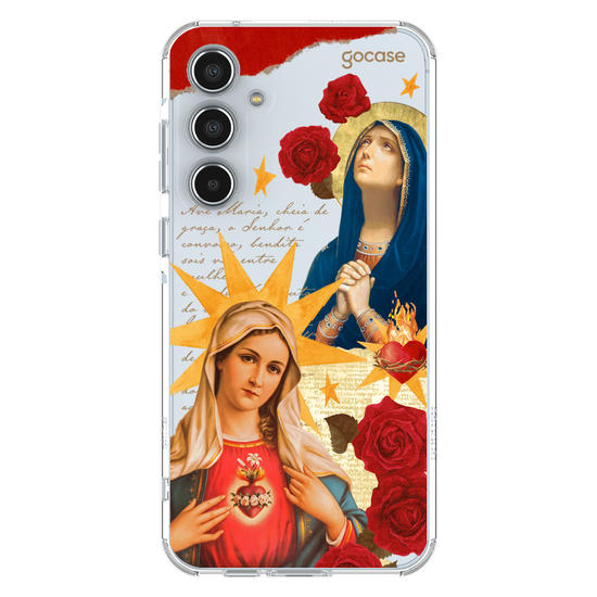 Capinha para celular  Virgem Maria Colagem