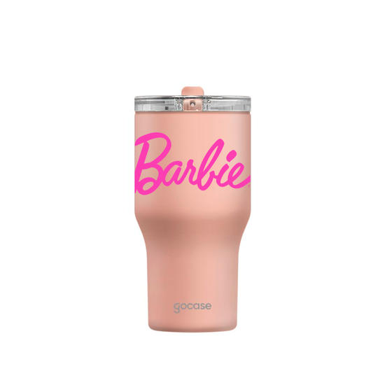 Copo Térmico Daily + Ebook -  Barbie - Logo Pink