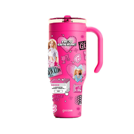 Copo Térmico Life + Ebook -  Barbie - Fashion Icon