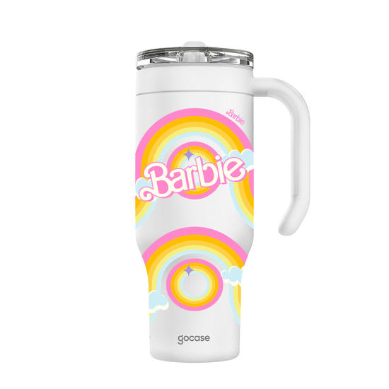 Copo Térmico Life + Ebook -  Barbie - Curvas Vintage