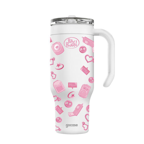 Copo Térmico Life + Ebook -  Polly Pocket - 2000 Vibes