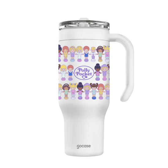 Copo Térmico Life + Ebook -  Polly Pocket - Dolls Pattern
