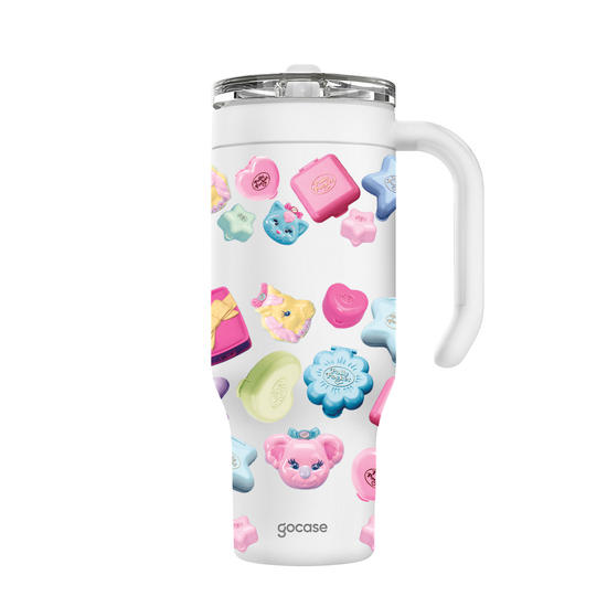 Copo Térmico Life + Ebook -  Polly Pocket - Stickers Style