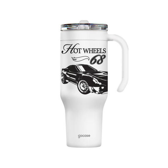 Copo Térmico Life + Ebook -  Hot Wheels - 68 Classic