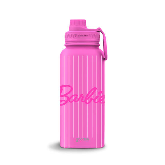 Garrafa Térmica Fresh + Ebook - Barbie - Pink Stripes