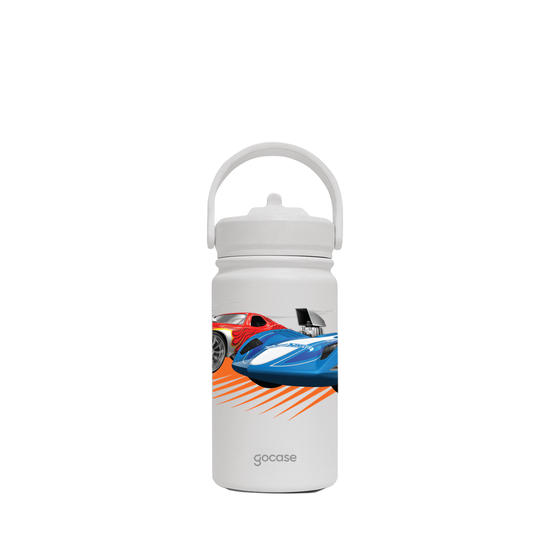 Garrafa Térmica Mini + Ebook - Hot Wheels -Turbo Power