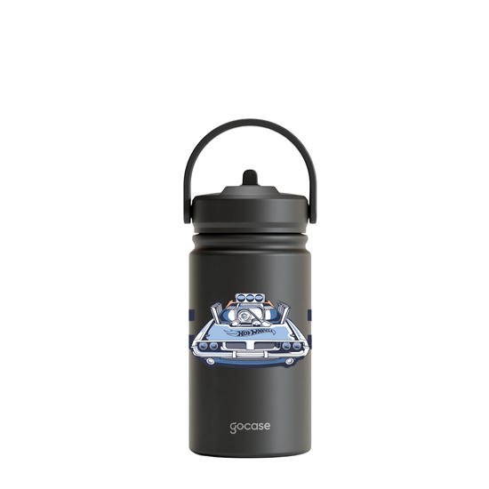 Garrafa Térmica Mini + Ebook - Hot Wheels - Quadriculado