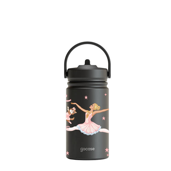 Garrafa Térmica Mini + Ebook -  Barbie - Bailarina