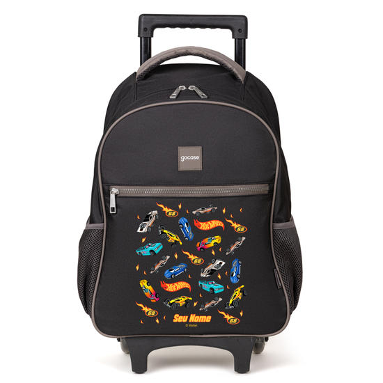 Mochila de Carrinho 2 Rodas Play - Hot Wheels - Carros Core Style