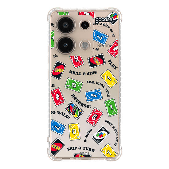 Capinha para celular  UNO -  Pattern de Cartas