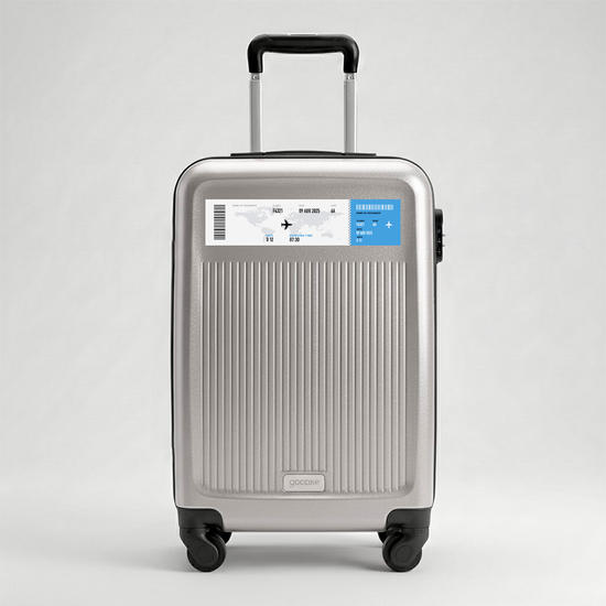  Mala de Bordo 8kg /18,5" - Ticket de Viagem Personalizável