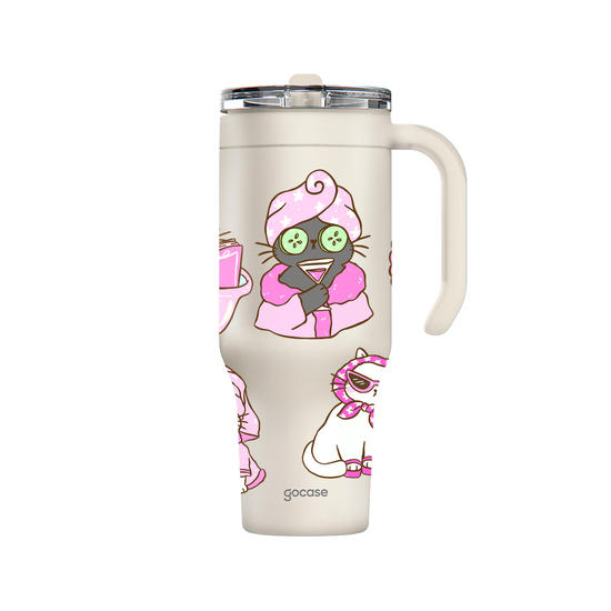 Copo Térmico Life - Me(ow) Time