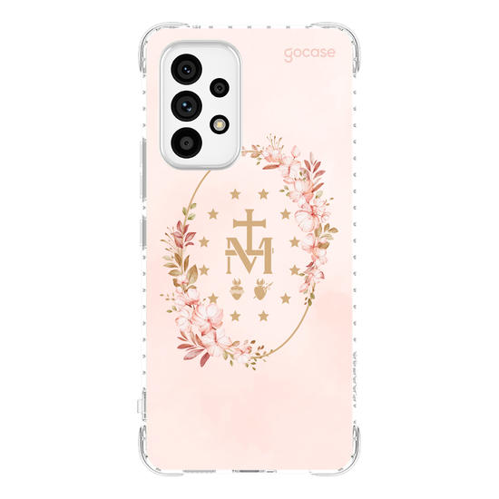 Capinha para celular  Medalha Milagrosa - Flores