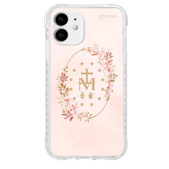 Capinha para celular  Medalha Milagrosa - Flores