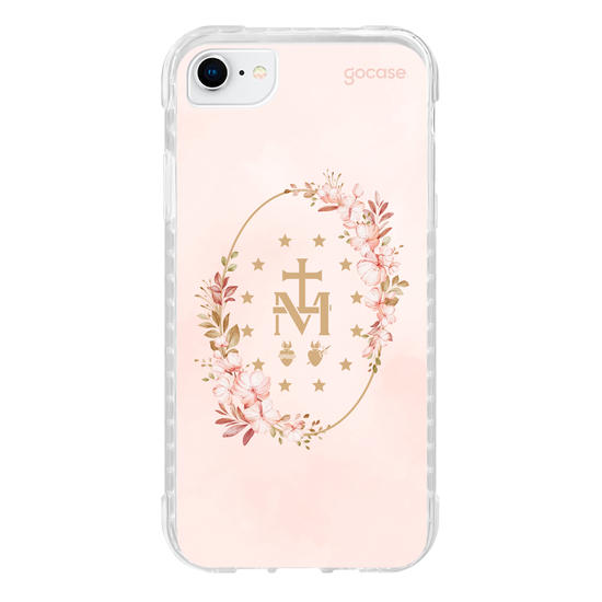Capinha para celular  Medalha Milagrosa - Flores